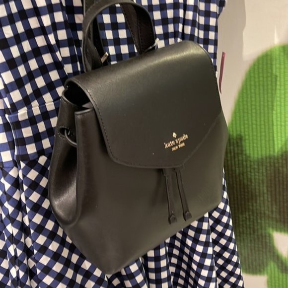 kate spade Handbags - Kate Spade Lizzie Medium Flap Backpack Black